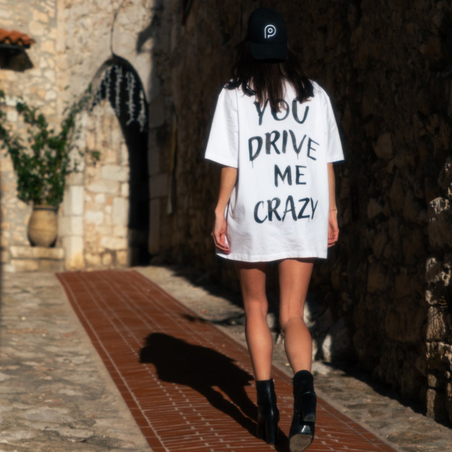 T-shirt "You Drive Me Crazy" Blanc - Propulsion Shop